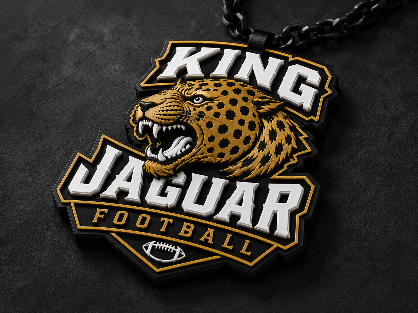 King Jaguar custom football mascot Hype Chain